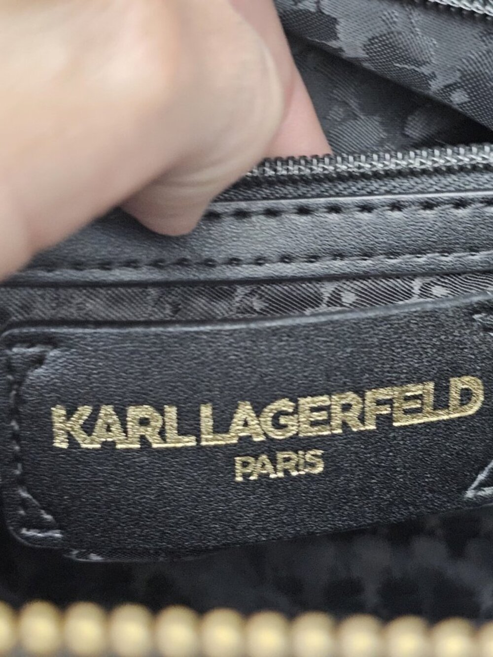 KARL LAGERFELD Maybelle crossbody top handle satchel Bag Multicolored Font Used - Picture 14 of 16